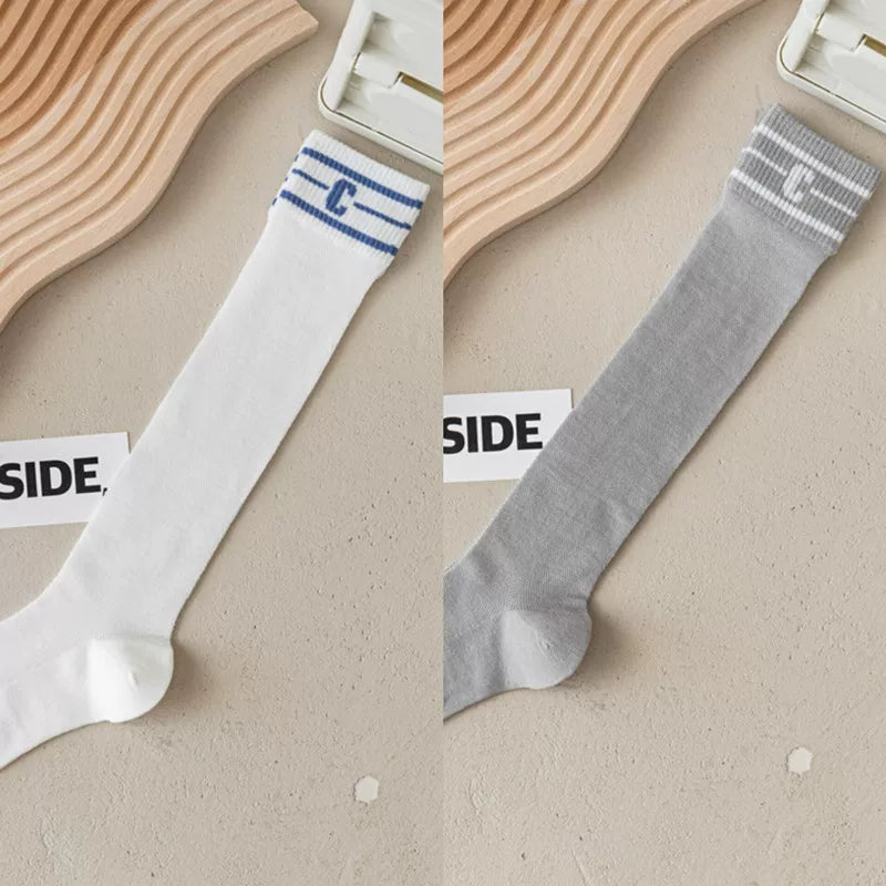 Findszx | Women’s Ultra-Light Mid-Calf Mesh Cotton Socks with Letter Detail for Spring & Summer Wear