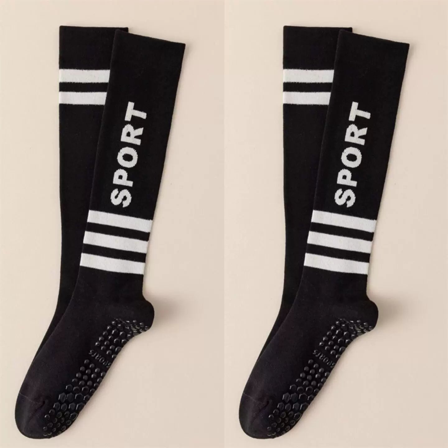 Findszx | Women’s Long-Calf Yoga Socks with Silicone Grip for Pilates & Indoor Fitness