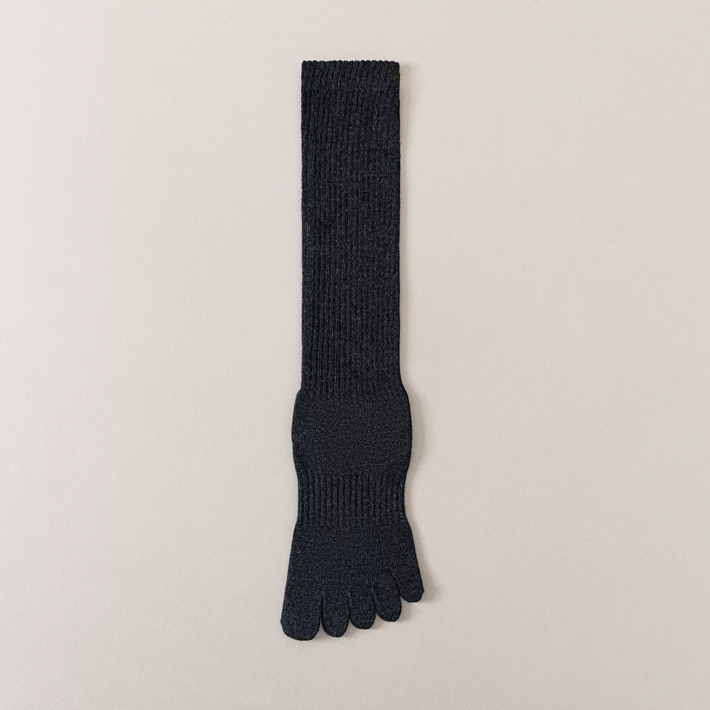 Findszx | Women’s Split-Toe Long Calf Socks in Warm Neutral Tones for Spring & Autumn Styling