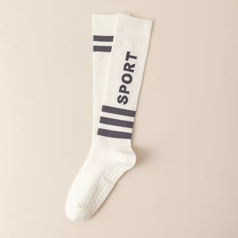 Findszx | Women’s Long-Calf Yoga Socks with Silicone Grip for Pilates & Indoor Fitness