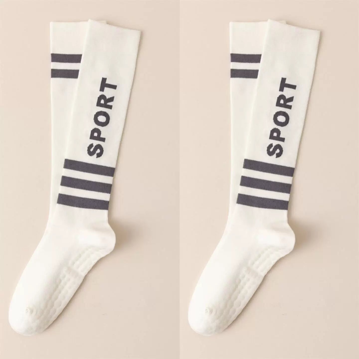 Findszx | Women’s Long-Calf Yoga Socks with Silicone Grip for Pilates & Indoor Fitness