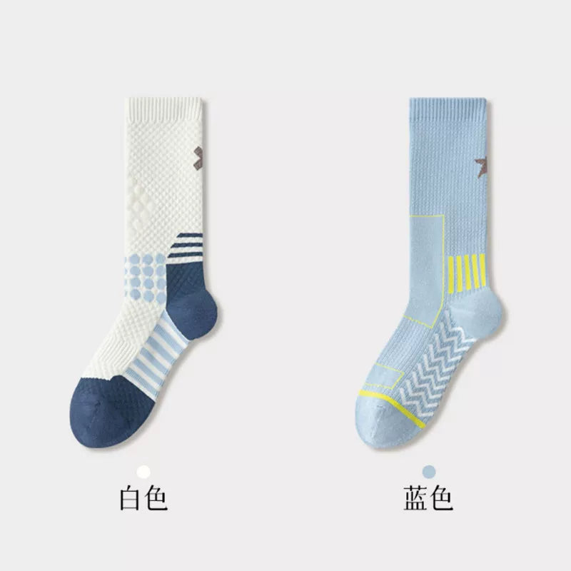 Findszx | Women’s Cushioned Mid-Calf Cotton Sports Socks for Indoor Fitness & Daily Training