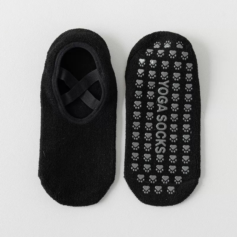 Findszx | Women’s Low-Cut Terry Cotton Yoga Socks with Grip for Pilates, Dance & Indoor Fitness