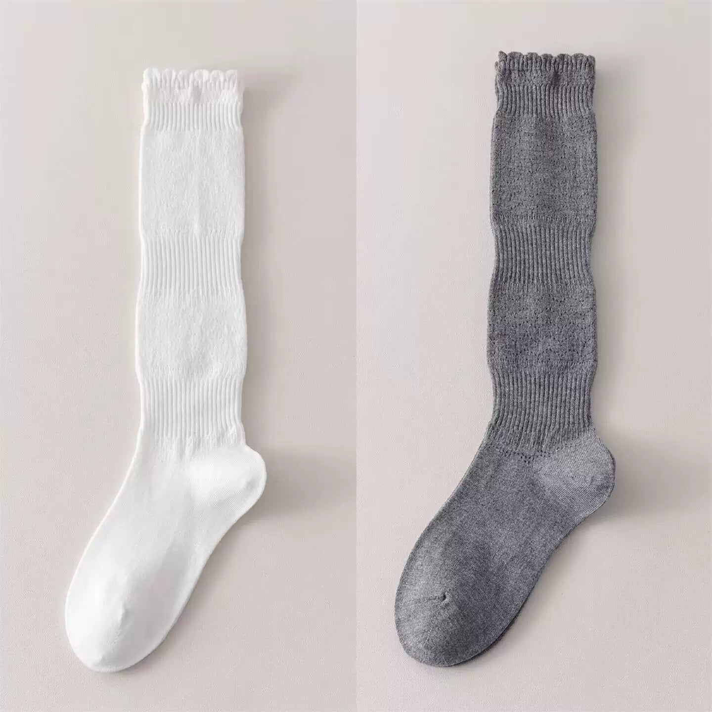 Findszx | Women’s Merino Wool Lace Calf Socks with Open-Knit Texture for Everyday Fashion Wear