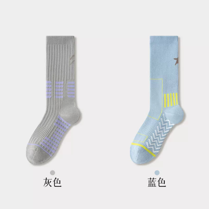 Findszx | Women’s Cushioned Mid-Calf Cotton Sports Socks for Indoor Fitness & Daily Training