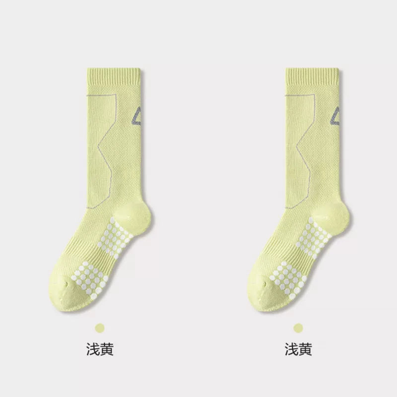 Findszx | Women’s Cushioned Mid-Calf Cotton Sports Socks for Indoor Fitness & Daily Training