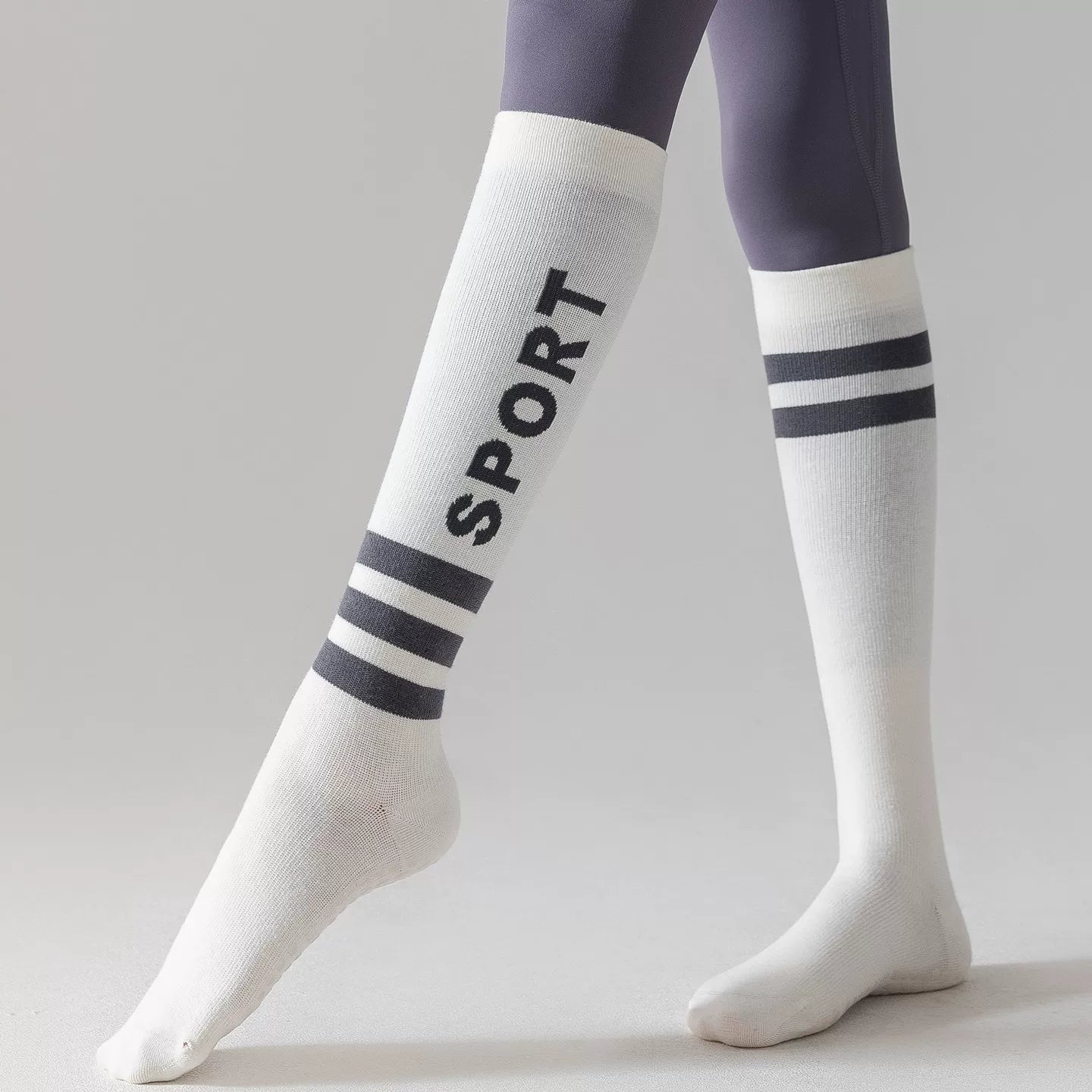 Findszx | Women’s Long-Calf Yoga Socks with Silicone Grip for Pilates & Indoor Fitness