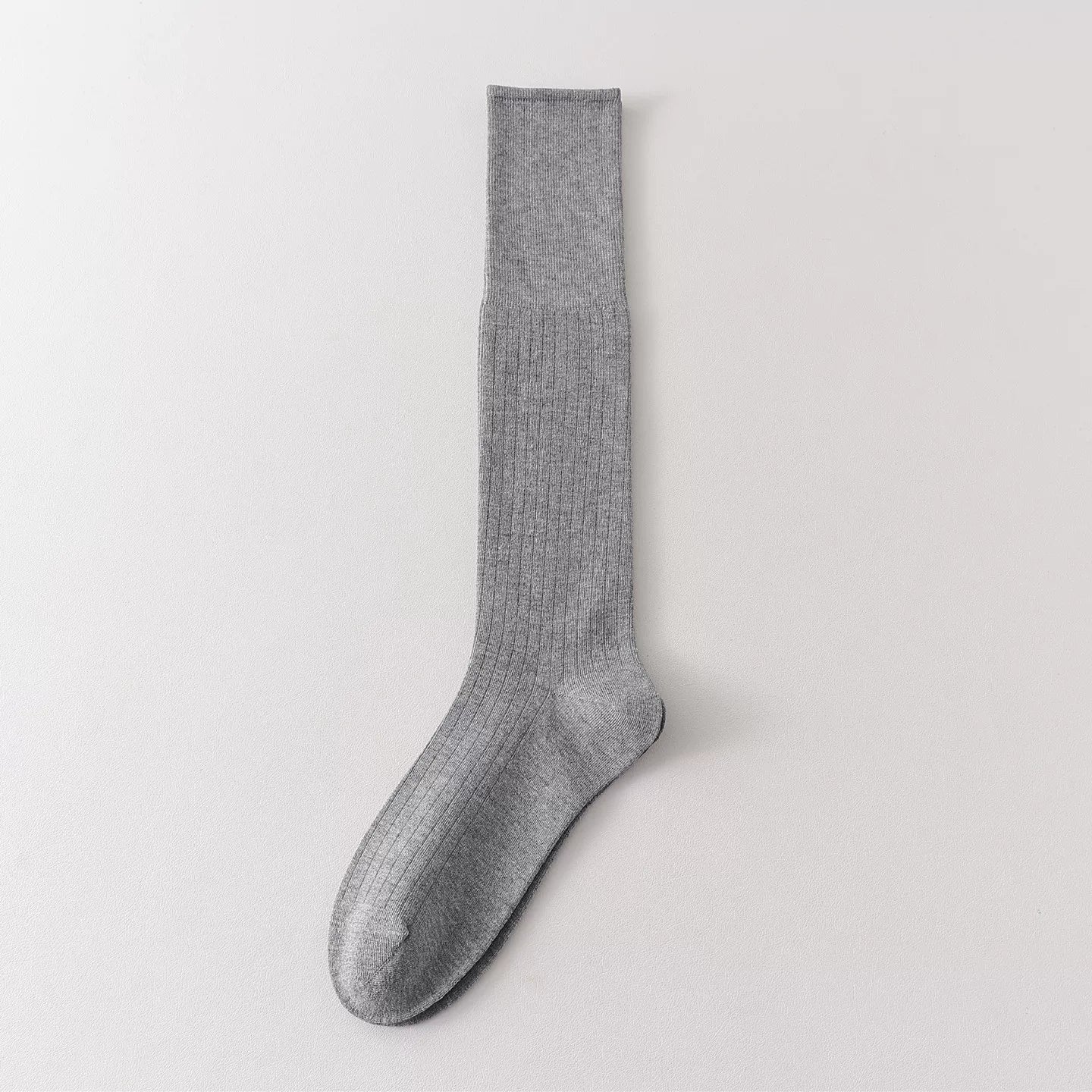 Findszx | Women’s Lightweight Wool-Blend Calf Socks in Solid Colors for Spring & Autumn Wear