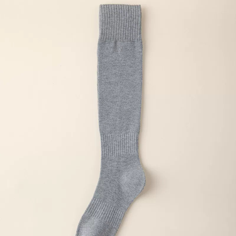 Findszx | Women’s Wool-Blend Long Calf Socks in Solid Colors for Autumn & Winter Wear