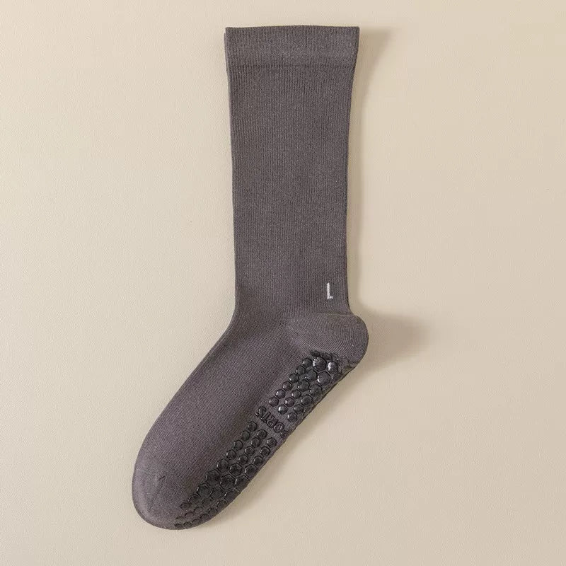 Findszx | Women’s Mid-Calf Yoga Socks with Grip for Pilates, Dance & Indoor Fitness
