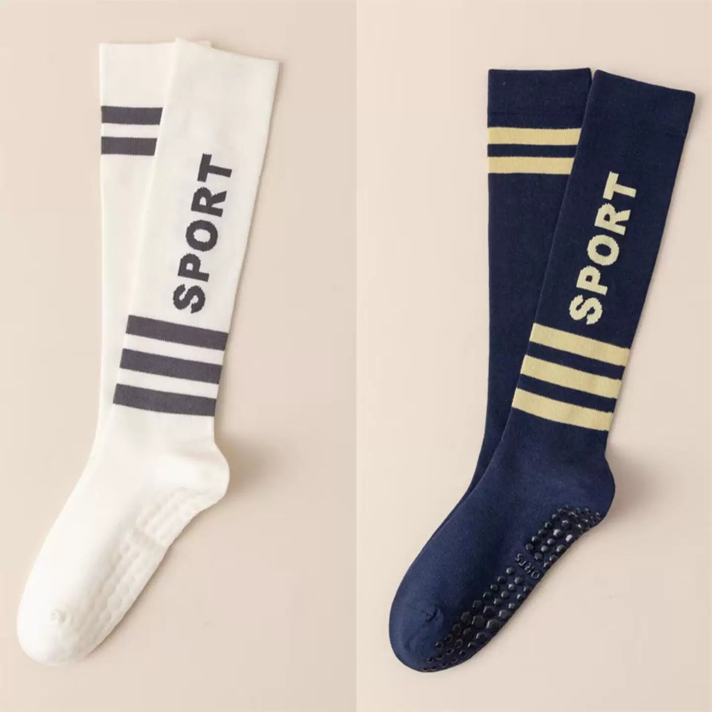 Findszx | Women’s Long-Calf Yoga Socks with Silicone Grip for Pilates & Indoor Fitness