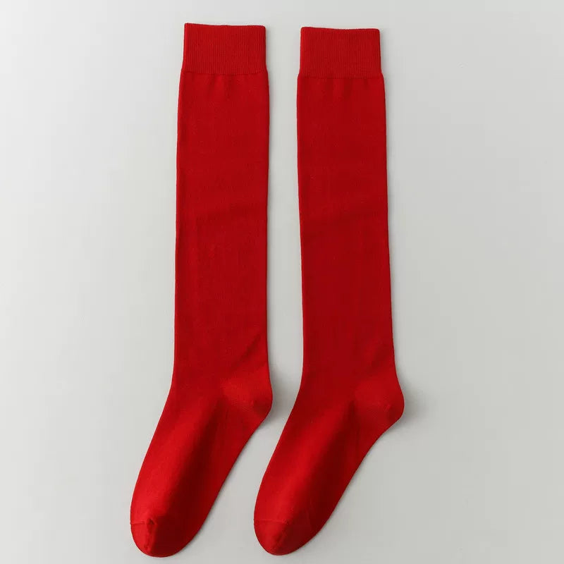 Angora Red Socks Spring And Autumn Female Zodiac Year Red Pile Stockings Burgundy Angora Red Calf Socks Cotton