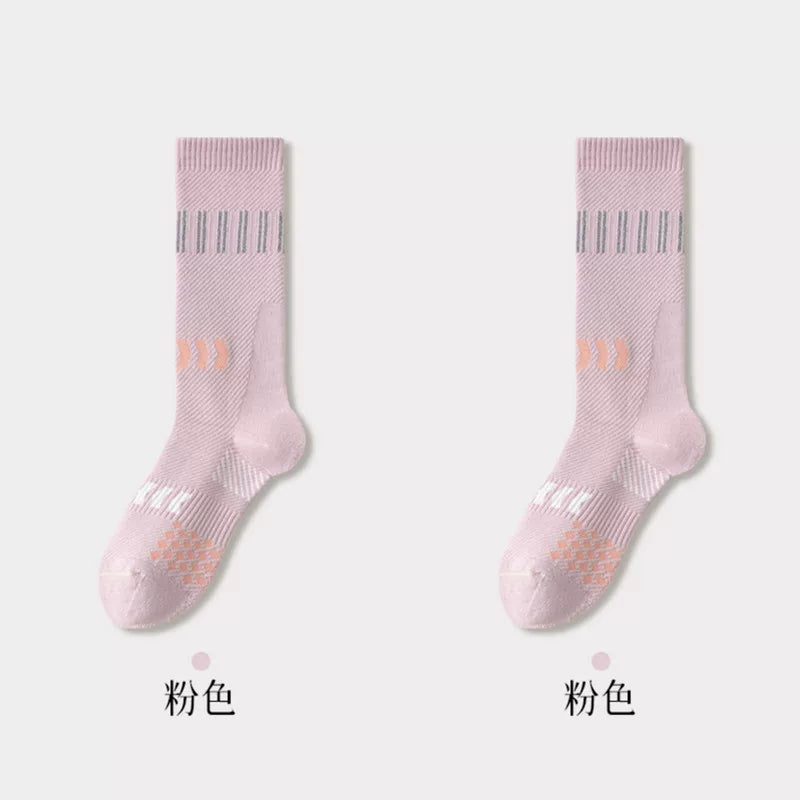 Findszx | Women’s Cushioned Mid-Calf Cotton Sports Socks for Indoor Fitness & Daily Training