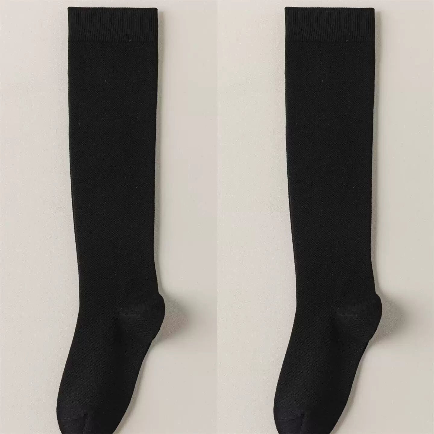 Findszx | Lightweight Solid Color Long Calf Socks for Everyday Wear, Slim Fit Tube Design, Spring & Autumn Use