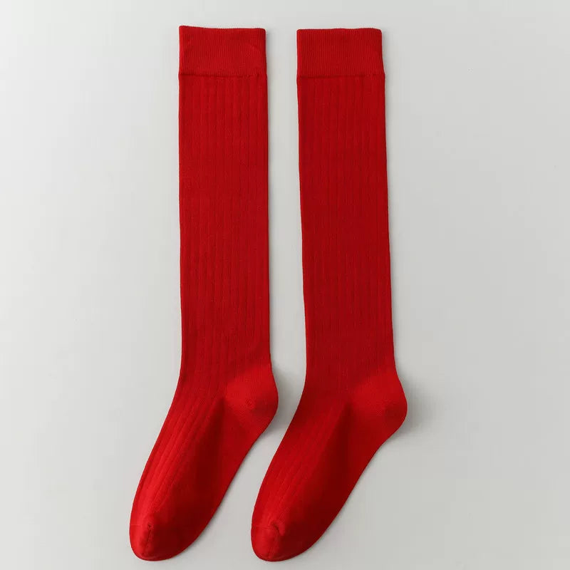 Angora Red Socks Spring And Autumn Female Zodiac Year Red Pile Stockings Burgundy Angora Red Calf Socks Cotton