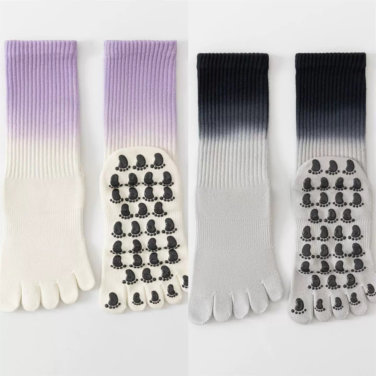 Findszx | Women’s Lightweight Five-Toe Yoga Socks with Grip for Pilates & Indoor Training