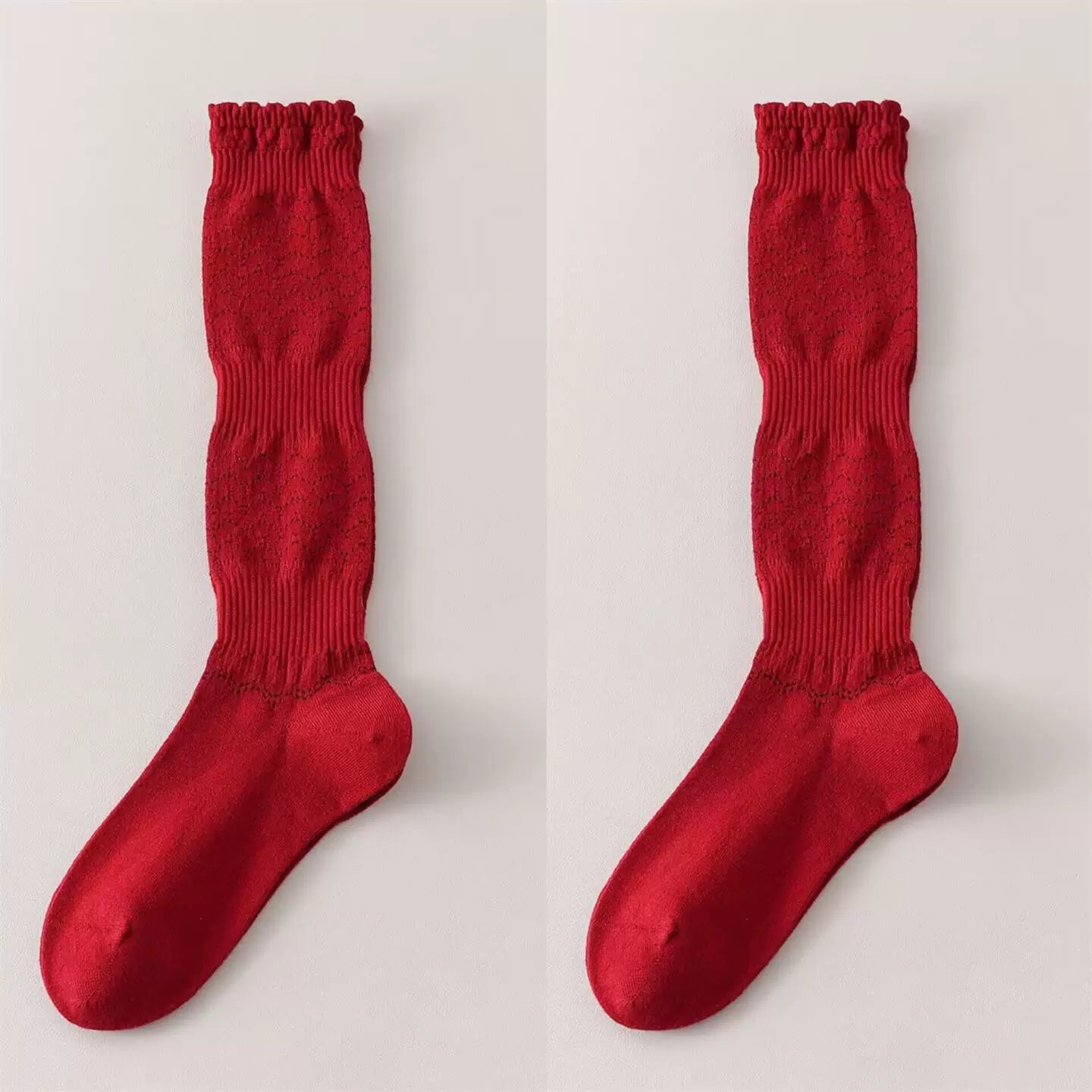 Findszx | Women’s Merino Wool Lace Calf Socks with Open-Knit Texture for Everyday Fashion Wear