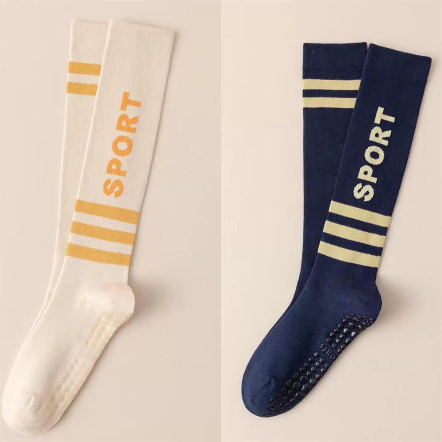 Findszx | Women’s Long-Calf Yoga Socks with Silicone Grip for Pilates & Indoor Fitness