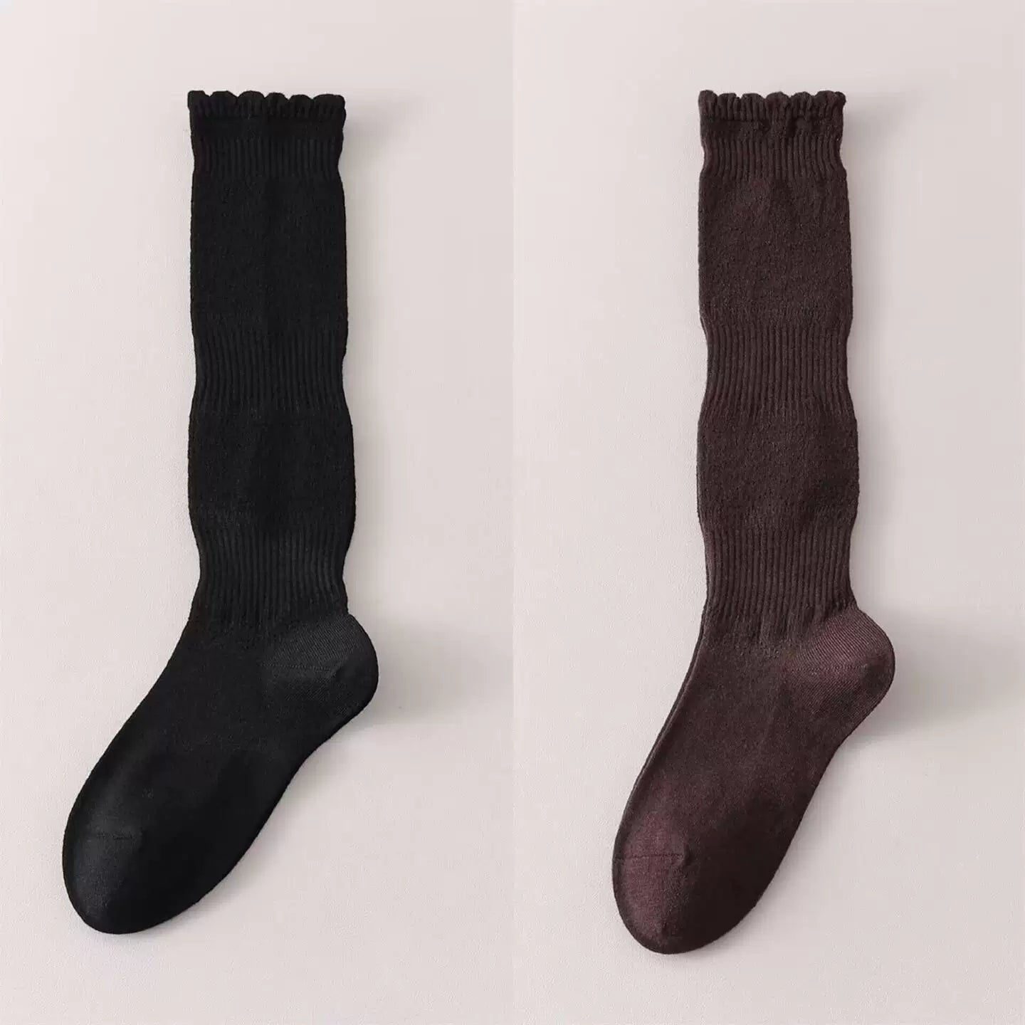 Findszx | Women’s Merino Wool Lace Calf Socks with Open-Knit Texture for Everyday Fashion Wear