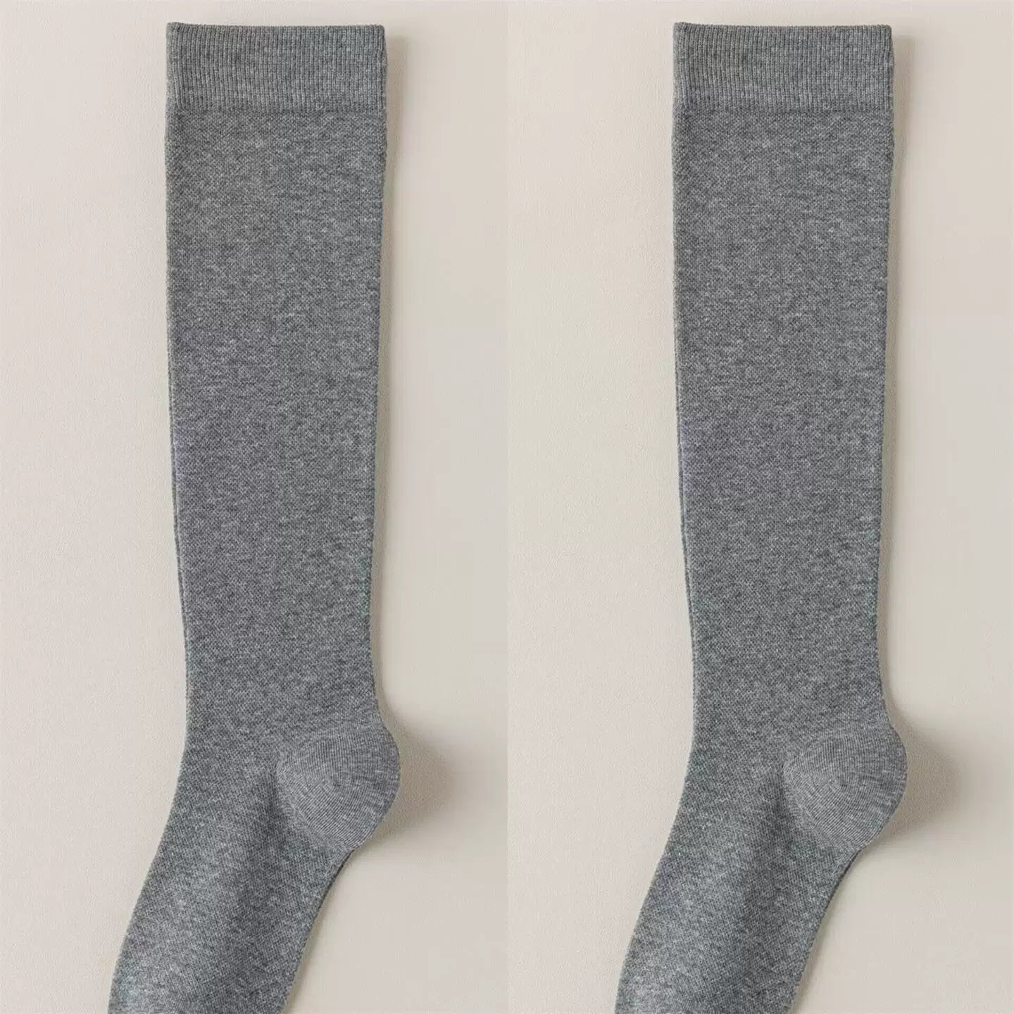 Findszx | Lightweight Solid Color Long Calf Socks for Everyday Wear, Slim Fit Tube Design, Spring & Autumn Use