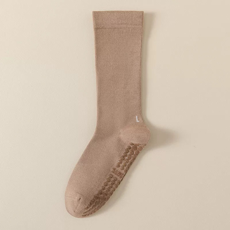 Findszx | Women’s Mid-Calf Yoga Socks with Grip for Pilates, Dance & Indoor Fitness