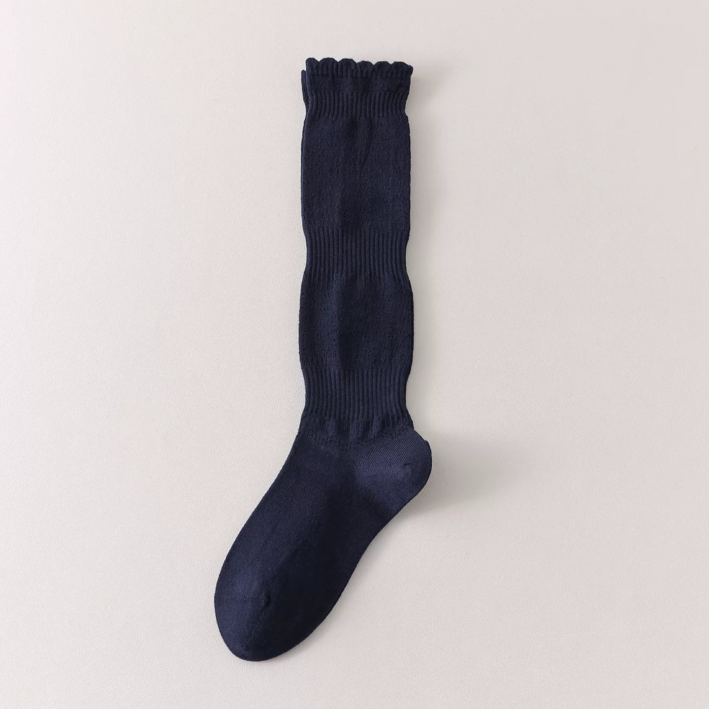 Findszx | Women’s Merino Wool Lace Calf Socks with Open-Knit Texture for Everyday Fashion Wear