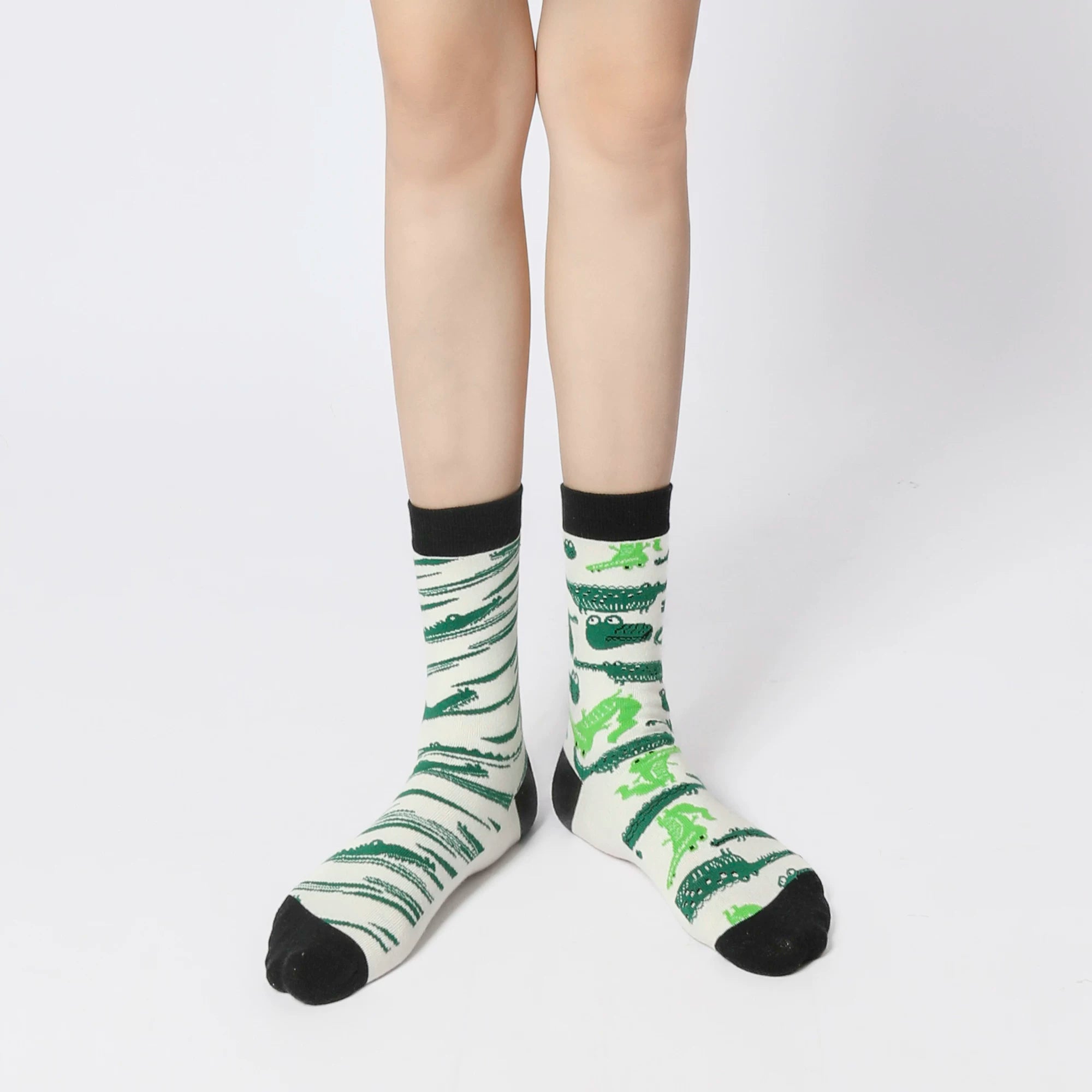 Findszx | Women’s Asymmetrical Mid-Calf Cotton Socks with Modern Design for Everyday Wear
