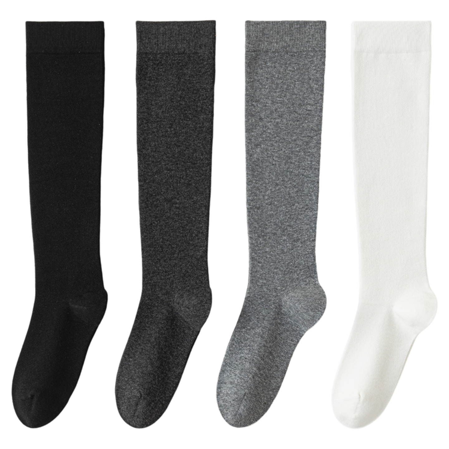 Findszx | Lightweight Solid Color Long Calf Socks for Everyday Wear, Slim Fit Tube Design, Spring & Autumn Use