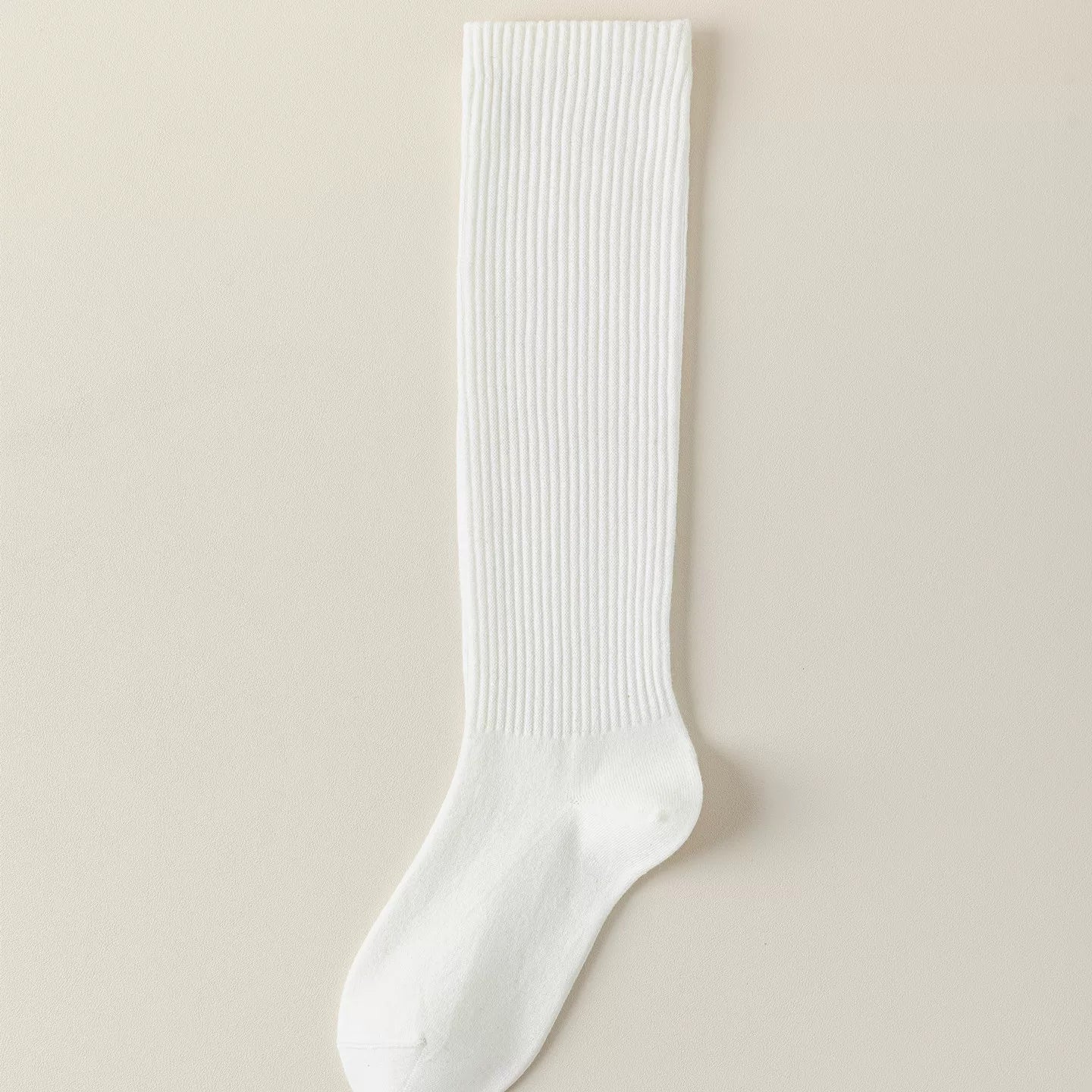 Findszx | Women’s Warm Wool-Blend Knee-High Socks with Striped Design for Autumn & Winter Wear