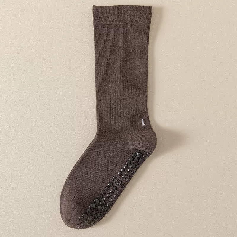 Findszx | Women’s Mid-Calf Yoga Socks with Grip for Pilates, Dance & Indoor Fitness