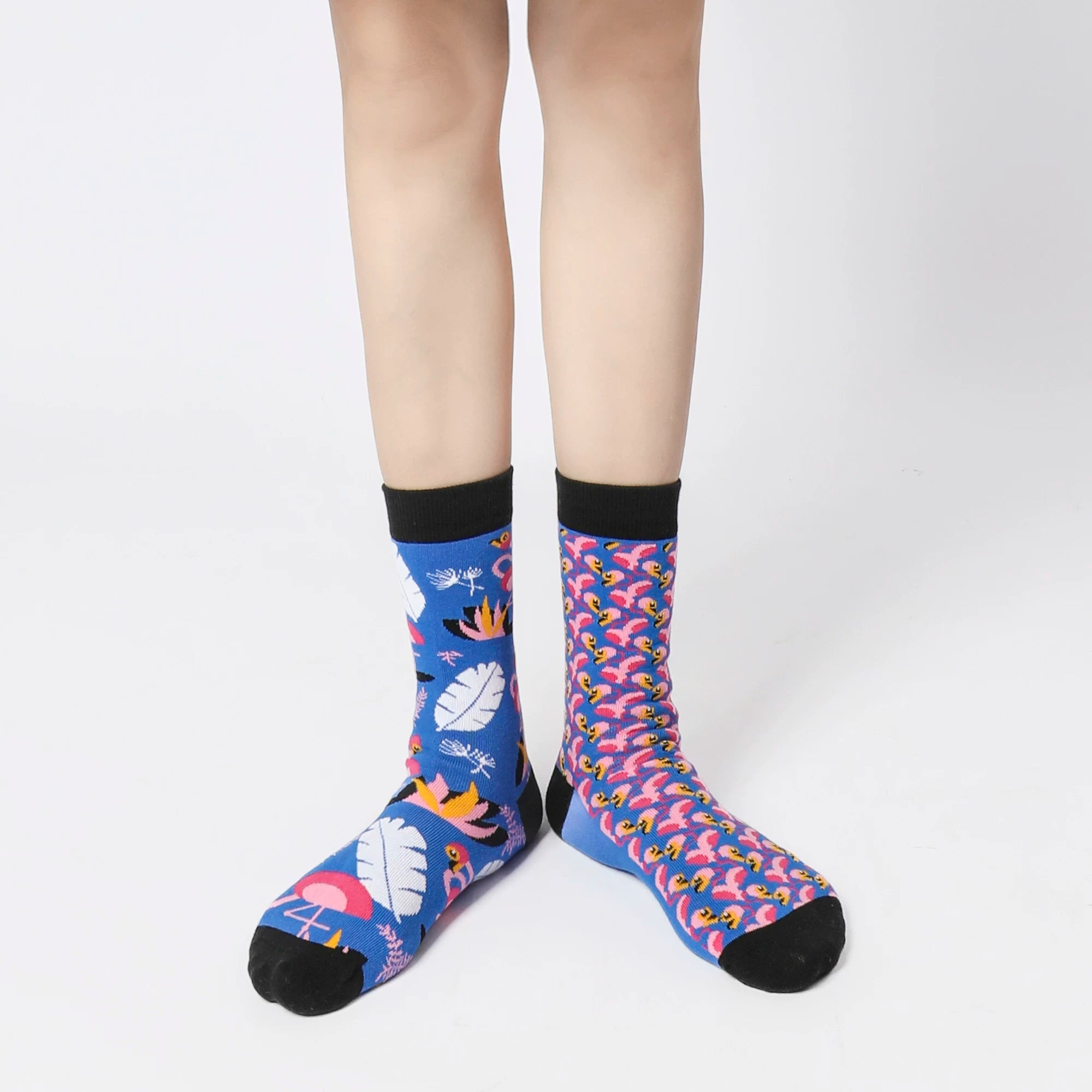 Findszx | Women’s Asymmetrical Mid-Calf Cotton Socks with Modern Design for Everyday Wear