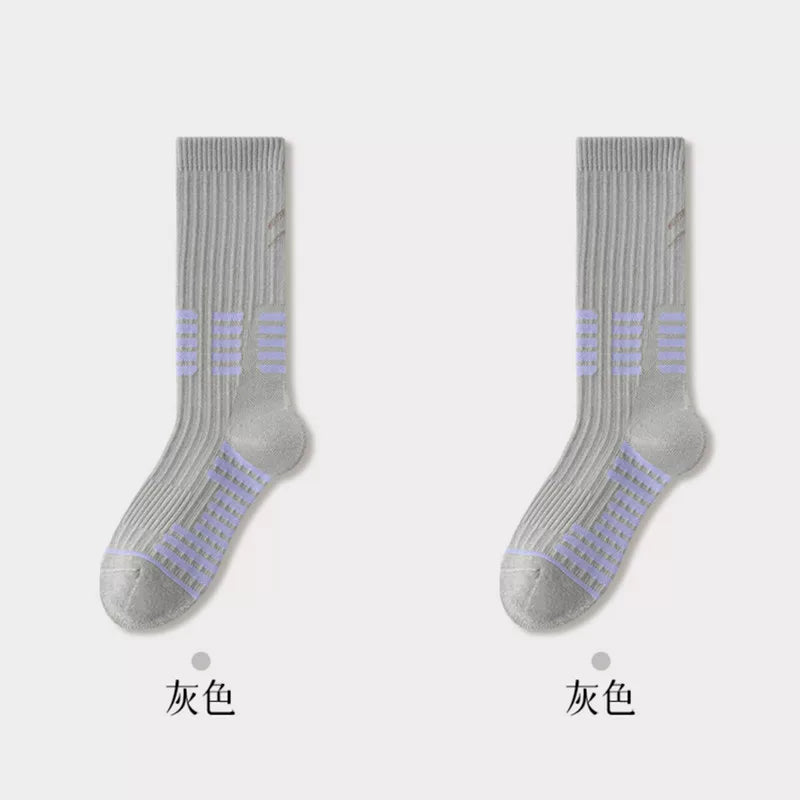 Findszx | Women’s Cushioned Mid-Calf Cotton Sports Socks for Indoor Fitness & Daily Training