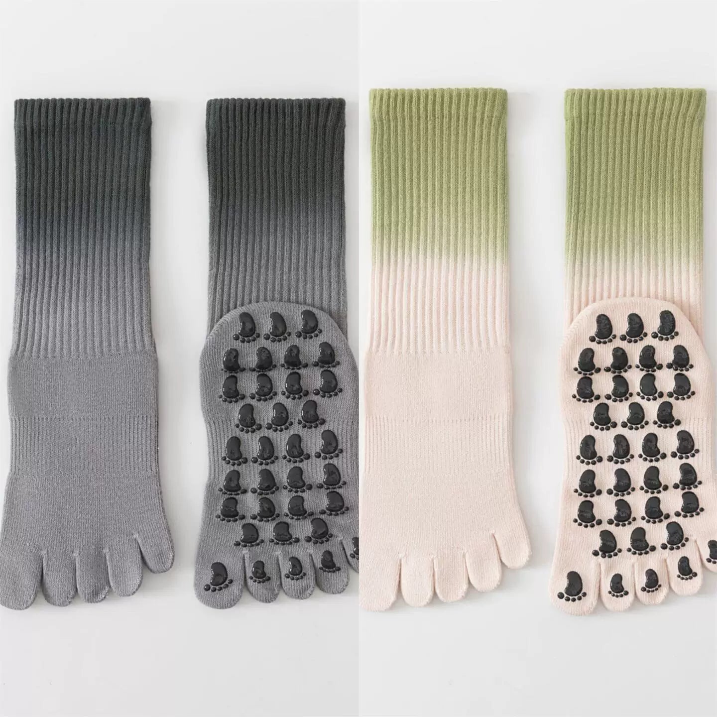 Findszx | Women’s Lightweight Five-Toe Yoga Socks with Grip for Pilates & Indoor Training