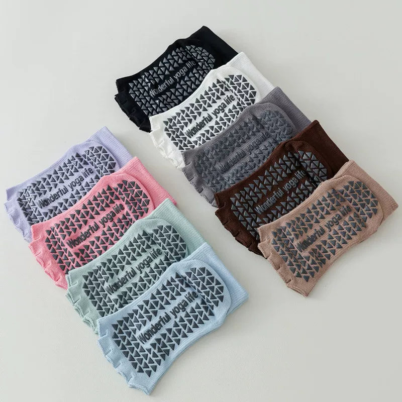 Findszx | Open-Toe Five-Toe Short Socks for Women, Lightweight Design for Yoga, Pilates & Dance