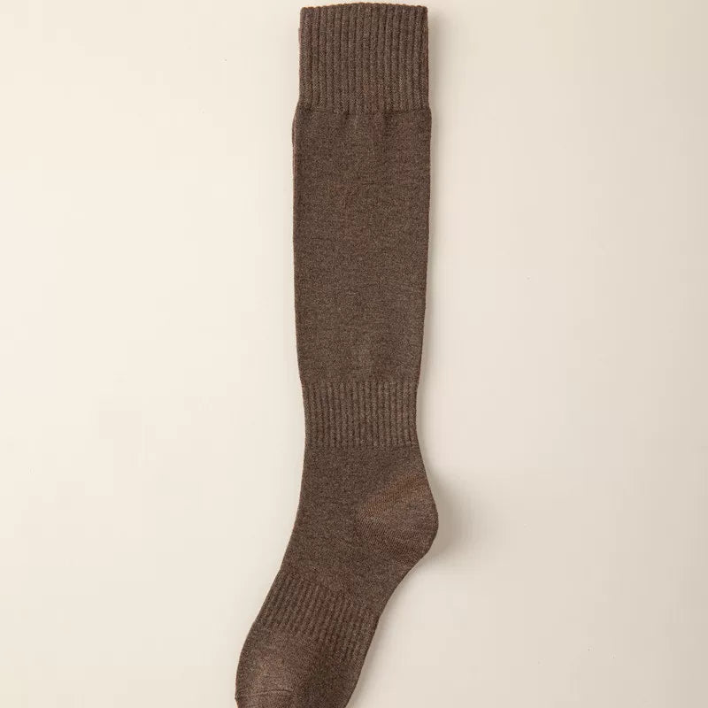 Findszx | Women’s Wool-Blend Long Calf Socks in Solid Colors for Autumn & Winter Wear