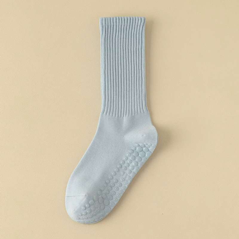 Findszx | Women’s Solid Color Mid-Calf Yoga Socks with Grip for Pilates & Indoor Fitness
