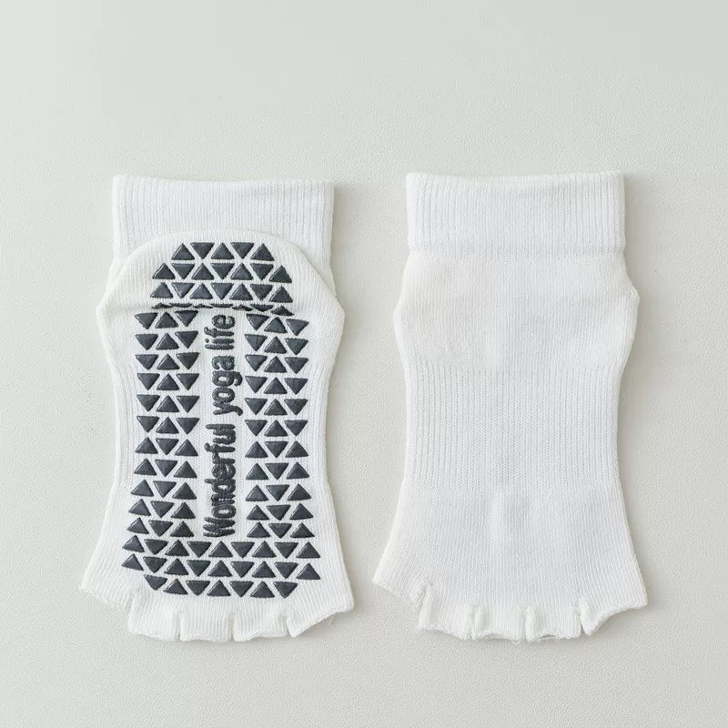 Findszx | Open-Toe Five-Toe Short Socks for Women, Lightweight Design for Yoga, Pilates & Dance