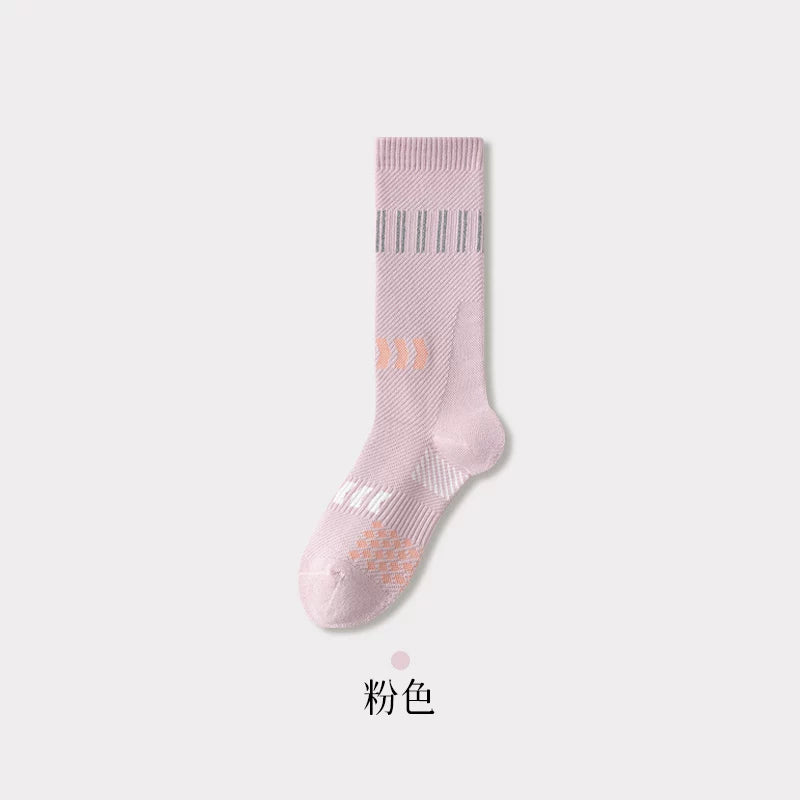 Findszx | Women’s Cushioned Mid-Calf Cotton Sports Socks for Indoor Fitness & Daily Training