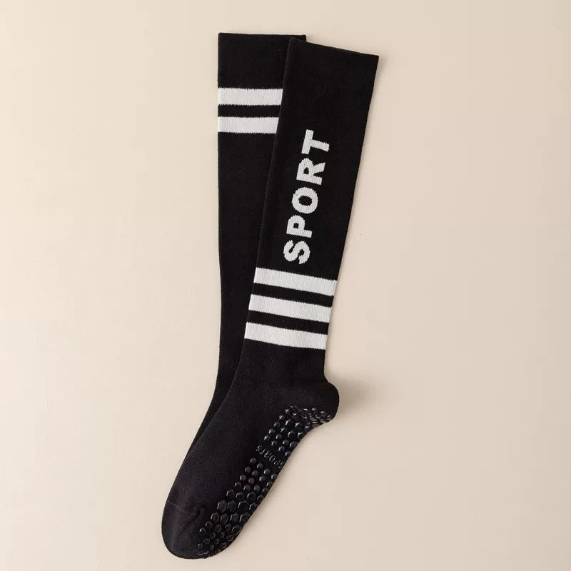 Findszx | Women’s Long-Calf Yoga Socks with Silicone Grip for Pilates & Indoor Fitness