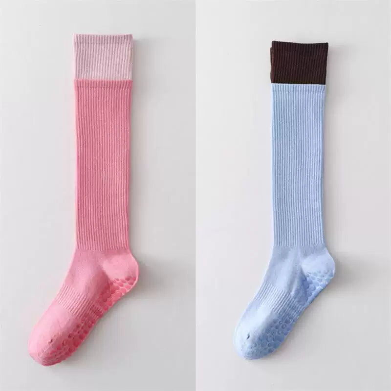 Findszx | Long Calf Yoga Socks with Double-Cuff Design, Indoor Activity & Pilates Wear