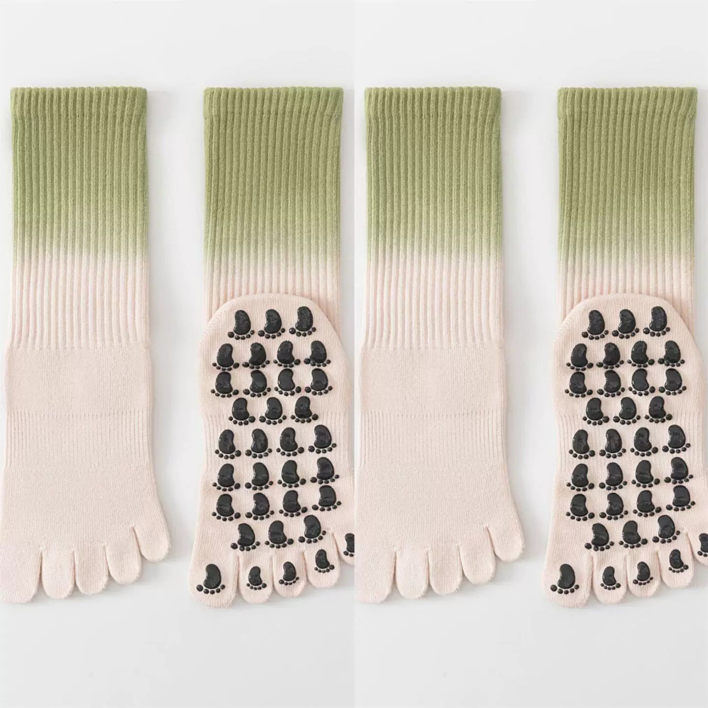 Findszx | Women’s Lightweight Five-Toe Yoga Socks with Grip for Pilates & Indoor Training