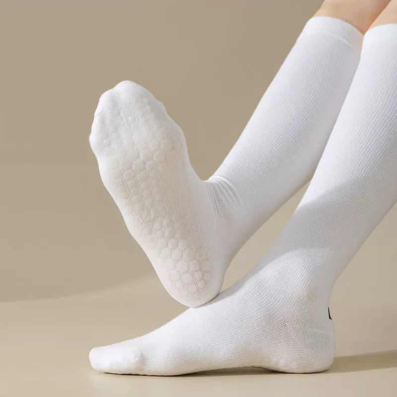 Findszx | Women’s Mid-Calf Yoga Socks with Grip for Pilates, Dance & Indoor Fitness