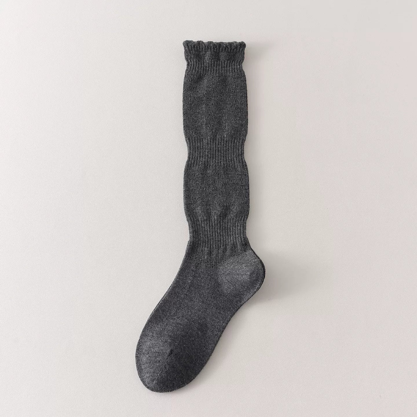 Findszx | Women’s Merino Wool Lace Calf Socks with Open-Knit Texture for Everyday Fashion Wear