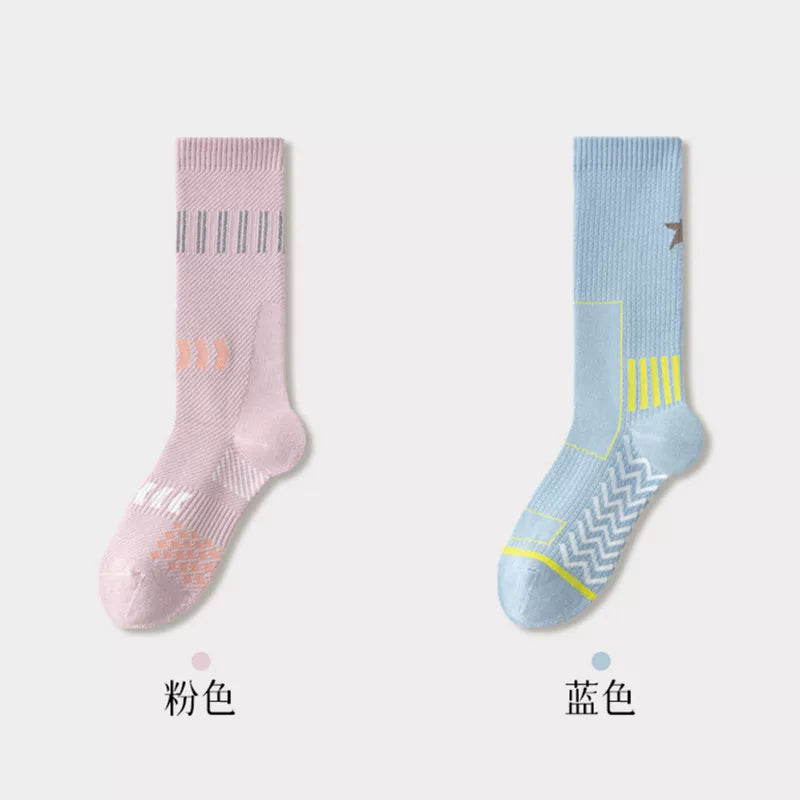 Findszx | Women’s Cushioned Mid-Calf Cotton Sports Socks for Indoor Fitness & Daily Training