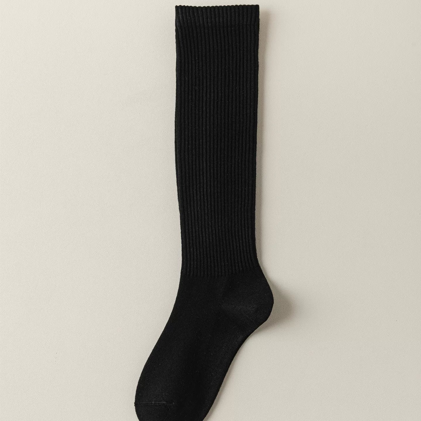Findszx | Women’s Warm Wool-Blend Knee-High Socks with Striped Design for Autumn & Winter Wear