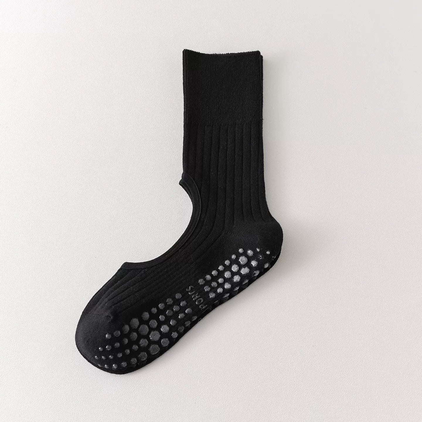Findszx | Women’s Backless Ballet-Inspired Mid-Calf Yoga Socks with Grip for Pilates & Dance