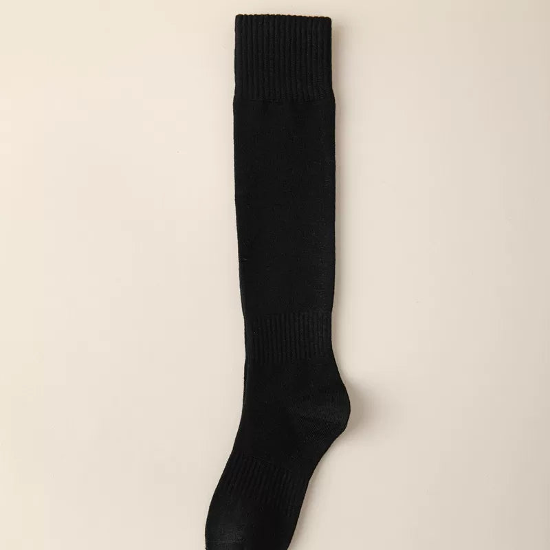 Findszx | Women’s Wool-Blend Long Calf Socks in Solid Colors for Autumn & Winter Wear