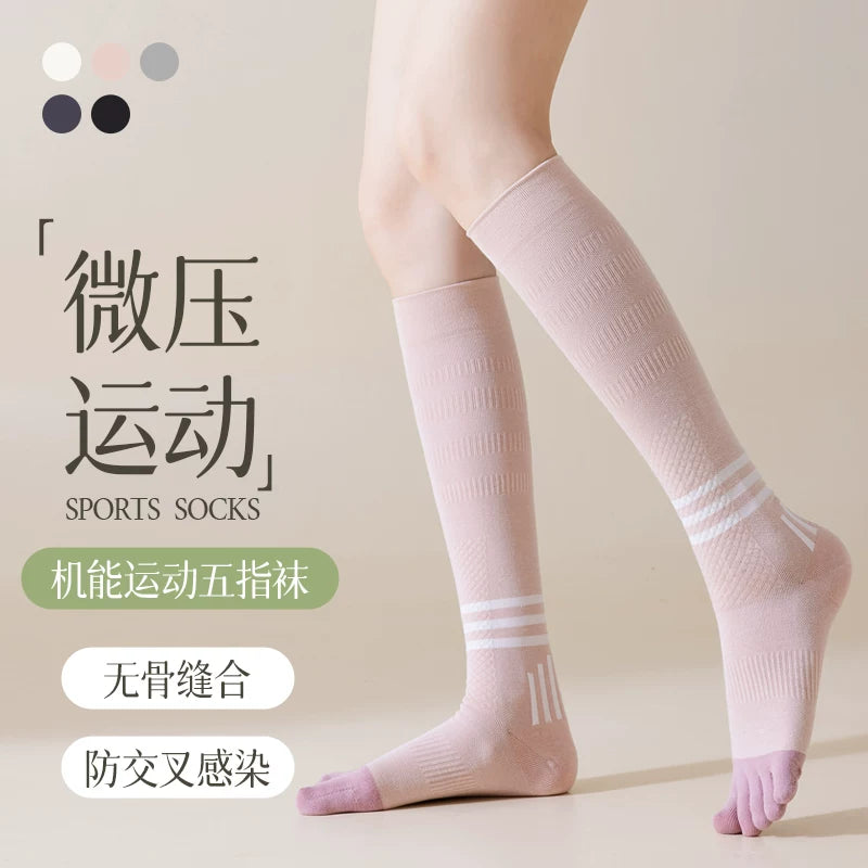 Findszx | Women’s Five-Toe Calf Socks for Spring & Autumn Indoor Fitness and Everyday Wear