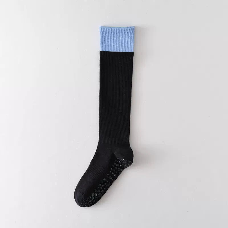 Findszx | Long Calf Yoga Socks with Double-Cuff Design, Indoor Activity & Pilates Wear