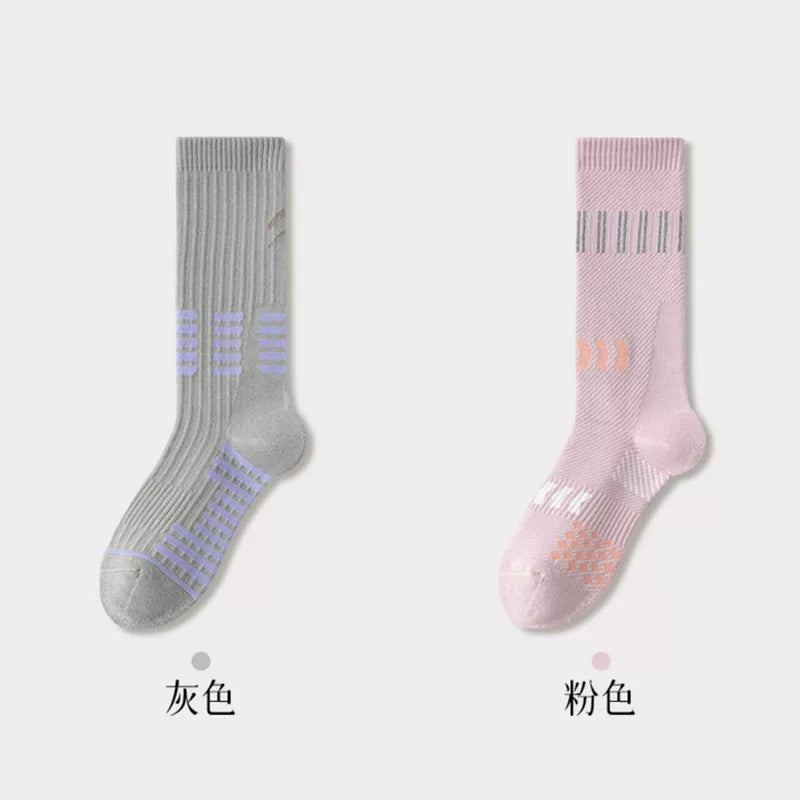 Findszx | Women’s Cushioned Mid-Calf Cotton Sports Socks for Indoor Fitness & Daily Training